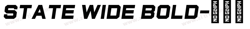 State Wide Bold字体转换